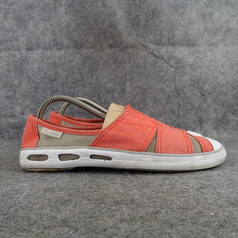 Columbia Shoes Womens 8 Flats Slip On Vulc N Vent Casual Sneaker Canvas Mesh